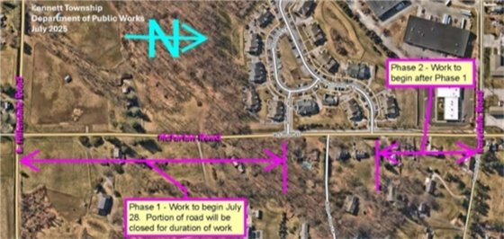 McFarlan Road Construction Graphic/Map