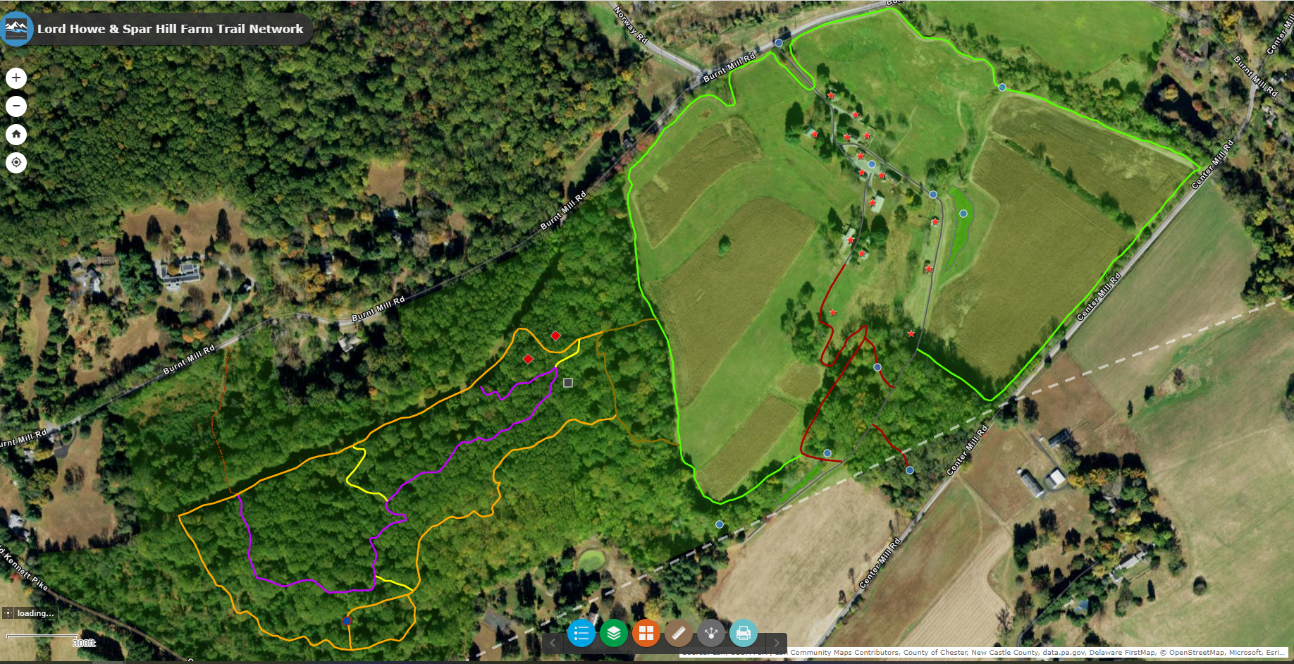 Lord Howe_Spar Hill Farm Trail Network Map